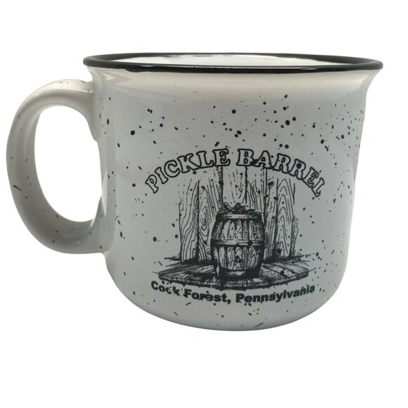 The Pickle Barrel Restaurant Campfire Style Enamel Mug Cook Forest Pennsylvania - Picture 2 of 10